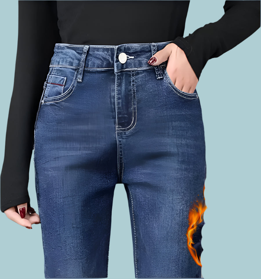 KK BRAND | High-Waisted Winter Denim for Women & GIRLS | SMART SLIM FIT | COTTON-STRETCH BLEND 2025