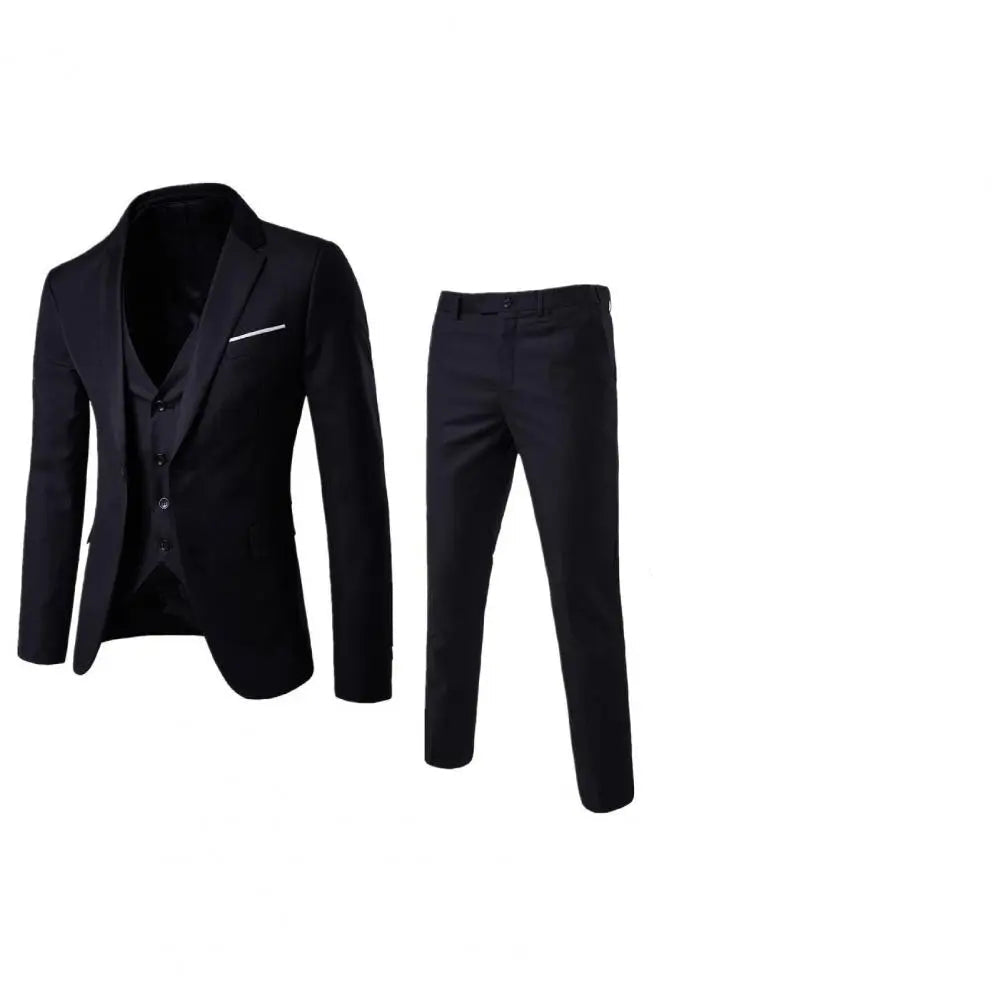 💼 KK BRAND Men’s 3-Piece Formal Suit – Slim Fit Elegance for Business & Special Occasions | 2025