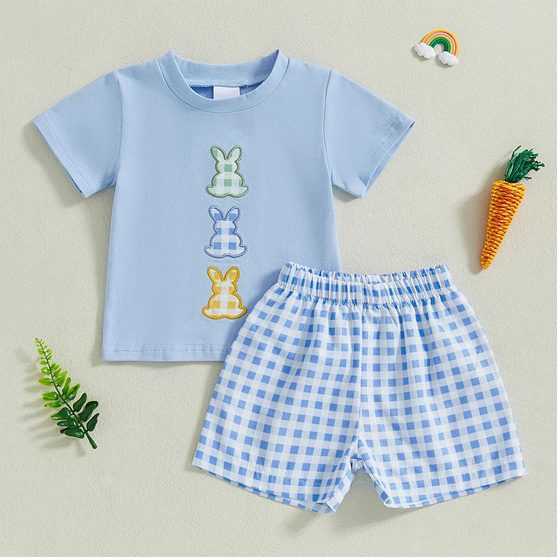 🐰 Toddler Baby Boys Easter 2-Piece Outfit – | 2025