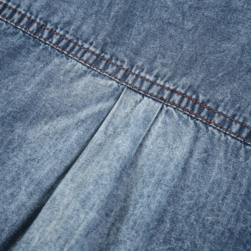 👕 KK BRAND MEN’S HALF SLEEVE DENIM SHIRT – SUMMER | COTTON DENIM | CONTRAST COLOR SUMMER STAPLE | 2025 EDITION