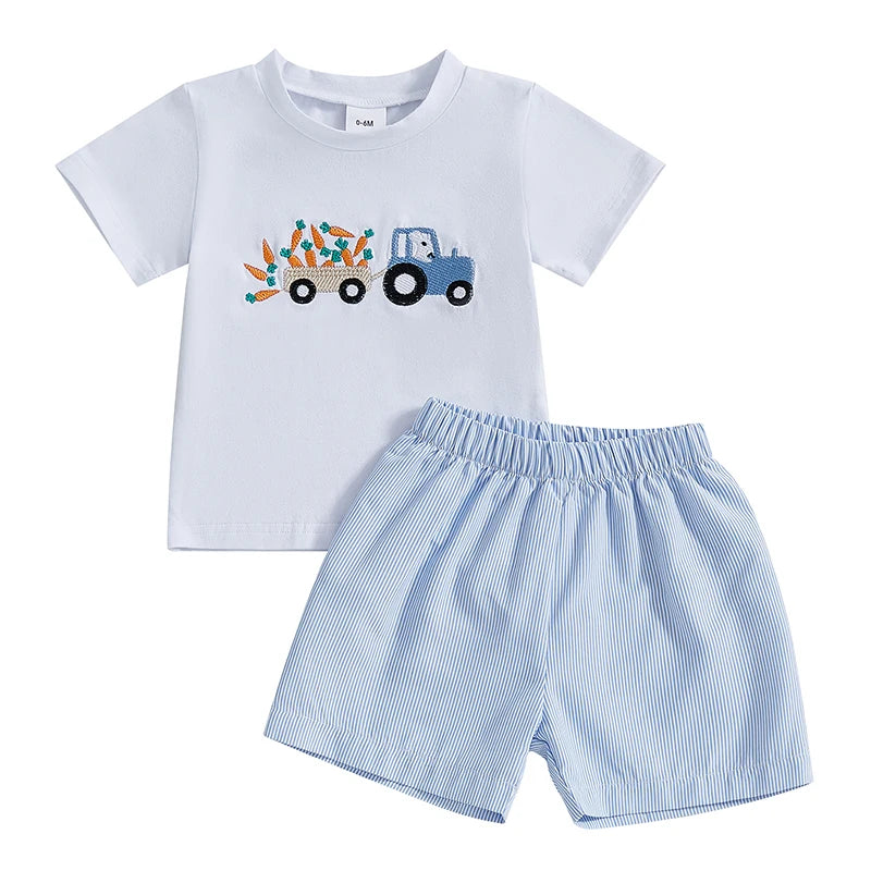🐰 Toddler Baby Boys Easter 2-Piece Outfit – | 2025