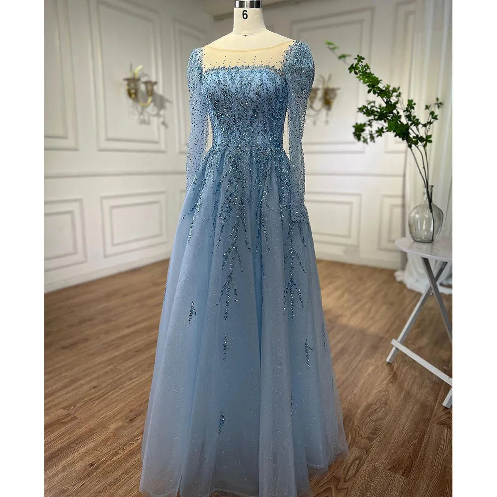 💫 Exquisite Full-Sleeve Tulle A-Line Dress – KK BRAND Signature Elegance  women and girls who appreciate timeless beauty. 2025