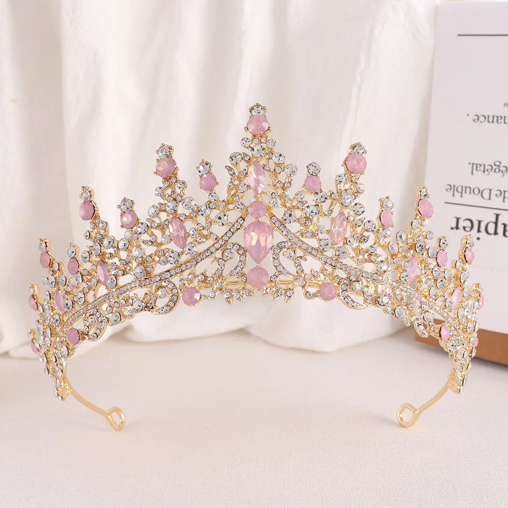 KK BRAND – Baroque Rose Gold Bridal Tiara Crown Luxury Crystal Diadem for Weddings, Pageants &amp; Special Occasions| 2025