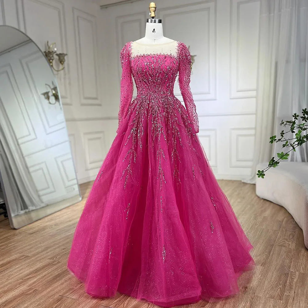 💫 Exquisite Full-Sleeve Tulle A-Line Dress – KK BRAND Signature Elegance  women and girls who appreciate timeless beauty. 2025