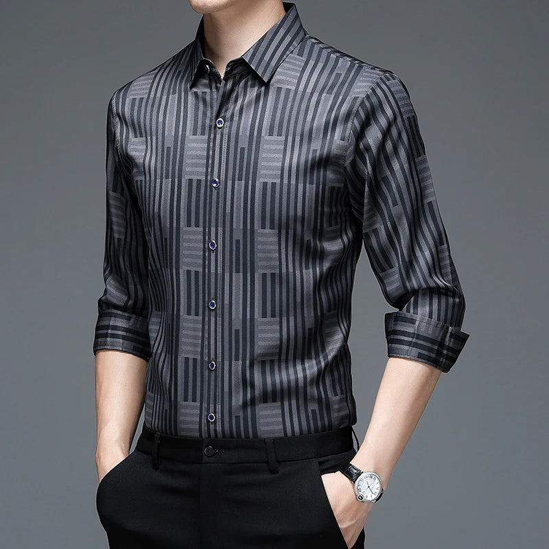 ✨ BY KK BRAND | MEN’S CHECK DESIGN SHIRT | BREATHABLE PC COTTON | SHARP CHECK STYLE ALL SEASONS | 2025