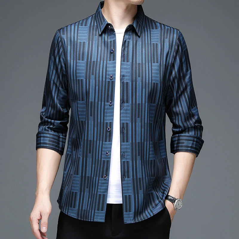 ✨ BY KK BRAND | MEN’S CHECK DESIGN SHIRT | BREATHABLE PC COTTON | SHARP CHECK STYLE ALL SEASONS | 2025