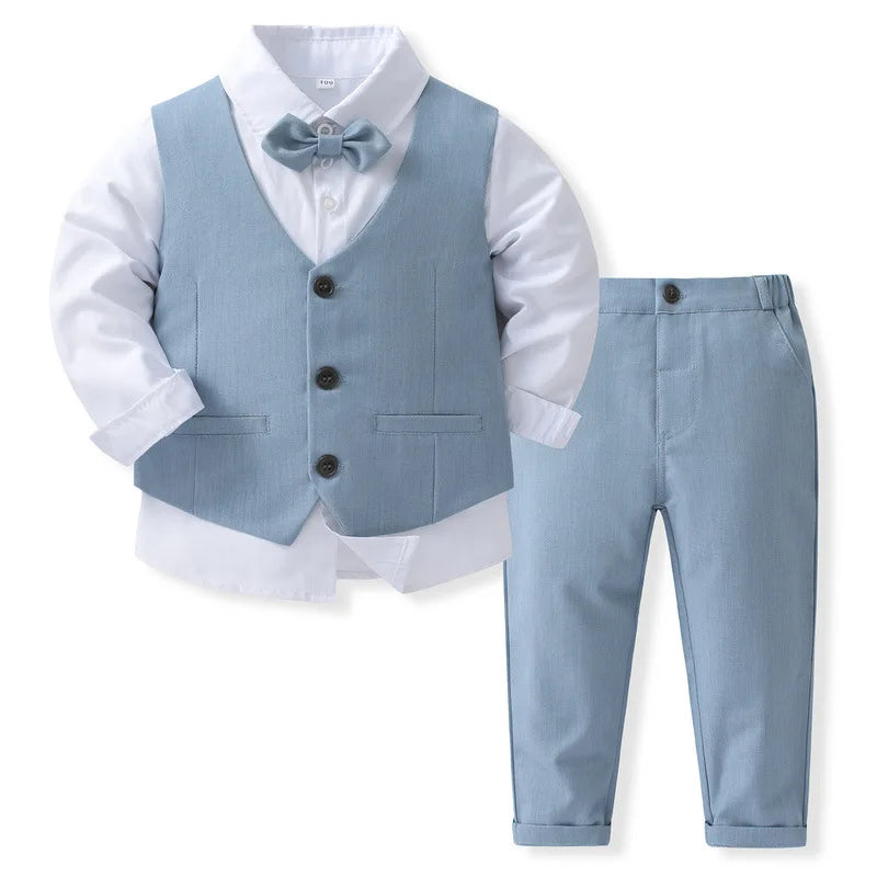 KK BRAND -Kids’ 3-Piece Gentleman Suit Set –  For birthdays, weddings, or special family events 2025