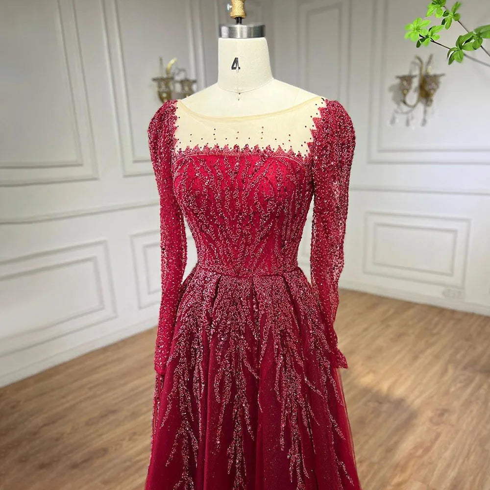 💫 Exquisite Full-Sleeve Tulle A-Line Dress – KK BRAND Signature Elegance  women and girls who appreciate timeless beauty. 2025