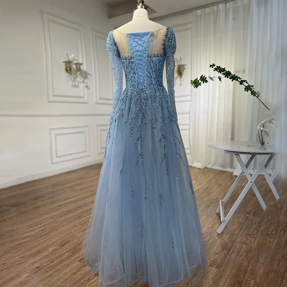 💫 Exquisite Full-Sleeve Tulle A-Line Dress – KK BRAND Signature Elegance  women and girls who appreciate timeless beauty. 2025