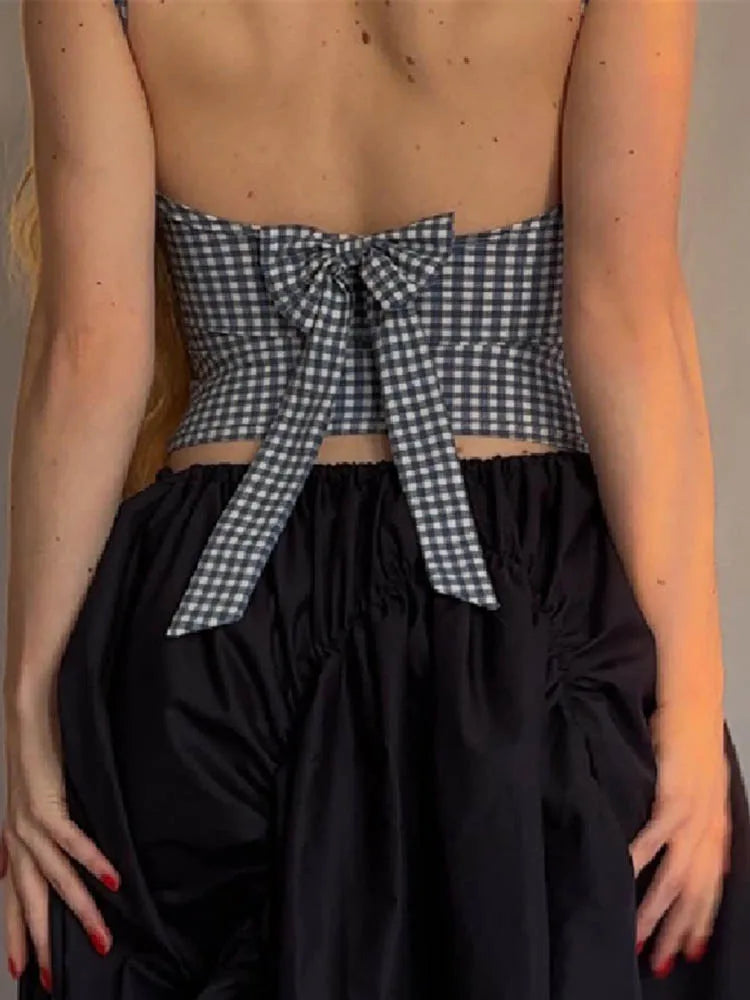 BY KK BRAND – Check Design Cotton Top | Summer & Streetwear Edit | 2025