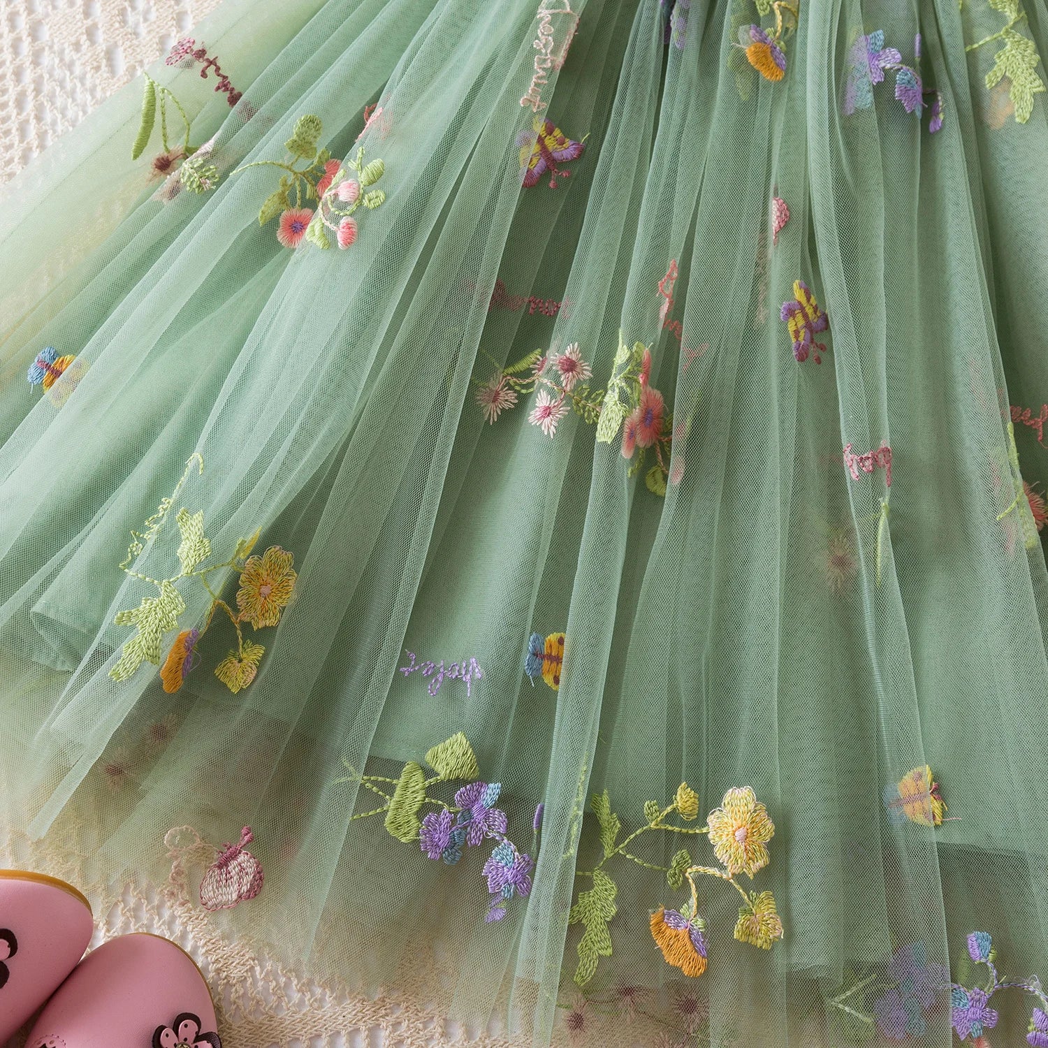 Little Princess Backless Embroidered Dress – Spring Ball Gown by KK BRAND 2025