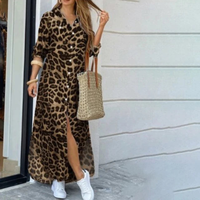 ✨ KK BRAND Women’s Front-Open Printed Long Gown Dress – Smart, Elegant, and Effortlessly Chic & STYLISH DRESS 2025