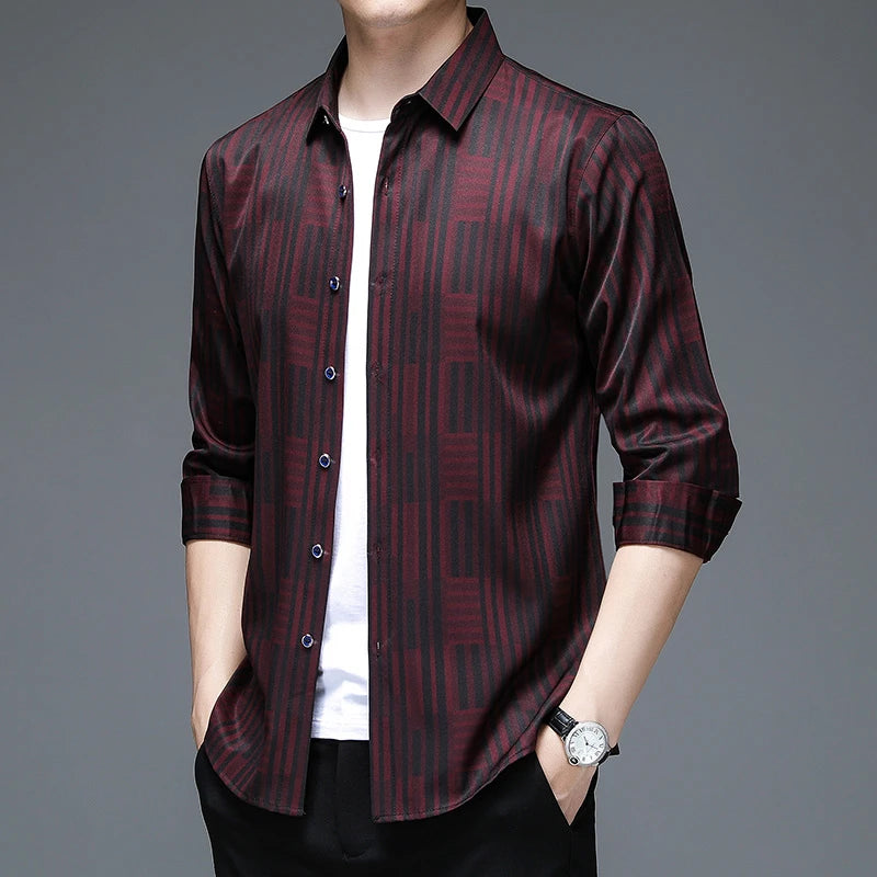 ✨ BY KK BRAND | MEN’S CHECK DESIGN SHIRT | BREATHABLE PC COTTON | SHARP CHECK STYLE ALL SEASONS | 2025