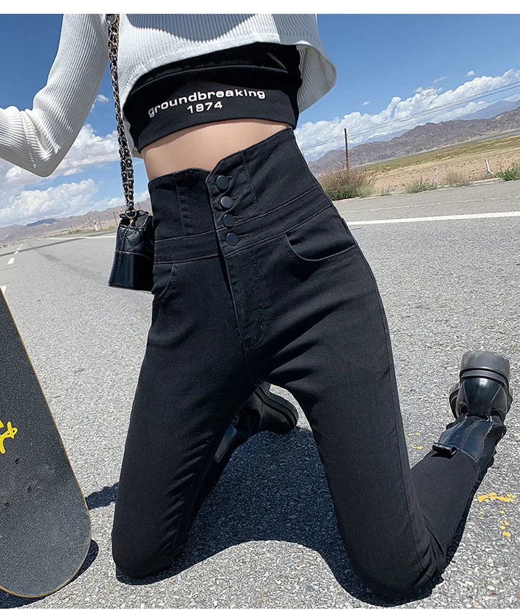 ✨ KK BRAND LIGHT BLUE & LIGHT BLACK CURVE FIT DENIM JEANS FOR WOMEN | 2025