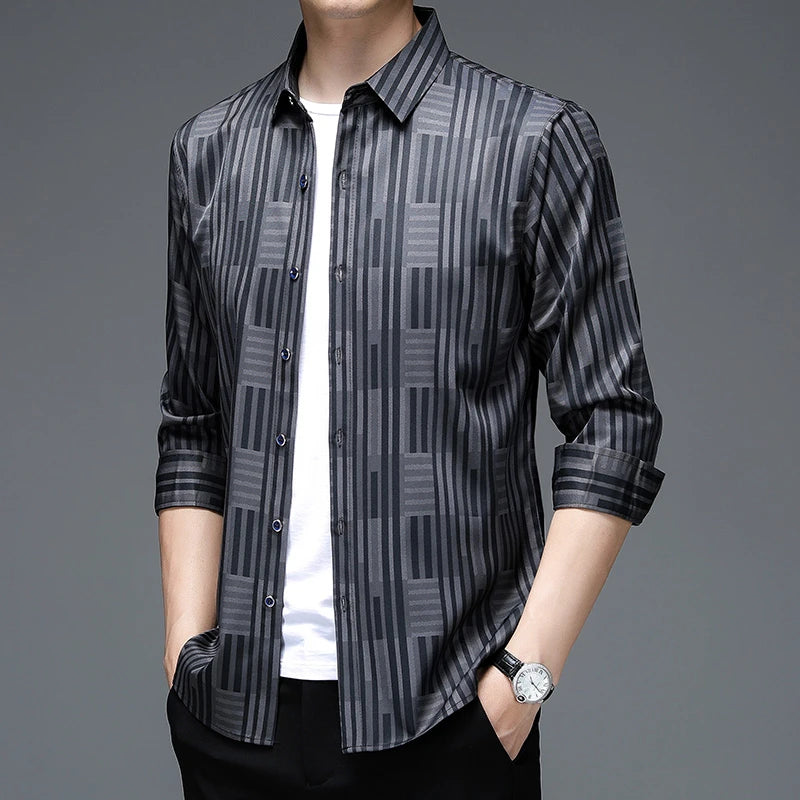 ✨ BY KK BRAND | MEN’S CHECK DESIGN SHIRT | BREATHABLE PC COTTON | SHARP CHECK STYLE ALL SEASONS | 2025